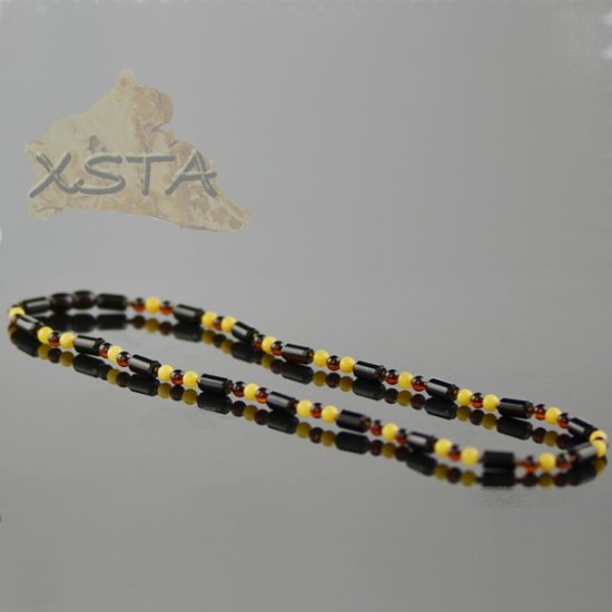 Natural Baltic amber necklace for men 